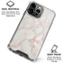 Rose Gold Marble iPhone 16 Pro Max Clear Case